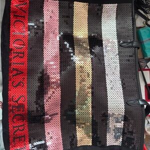 Victoria's Secret Sequin Striped Tote